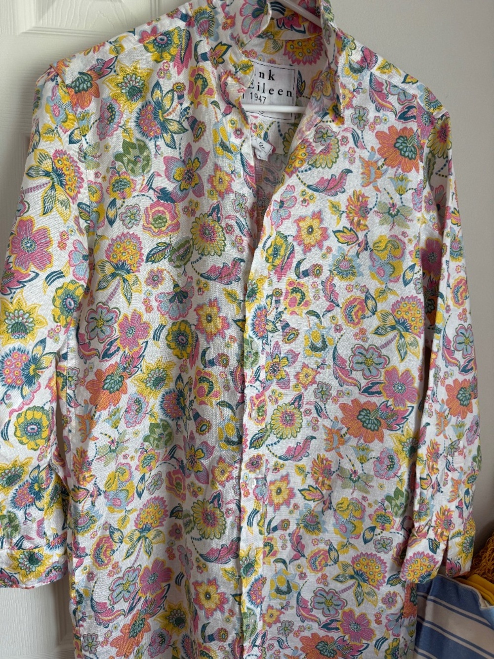 NEW FRANK & EILEEN, HUNTER LINEN SHIRT DRESS